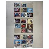 3 sheets of asstd. Baseball cards