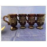 4 pcs. Avon Ruby Red Mugs