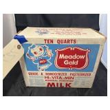10 quarts Meadow Gold Milk in box