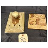 2 Pcs - Wall Hanging Dï¿½cor & Tic Tac Game