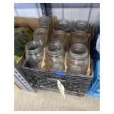 Crate of Assorted Canning Jars