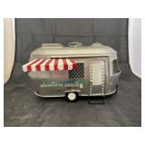Metal decorative camping trailer