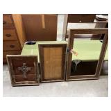 3 pc. Wood Frame & Wall Art