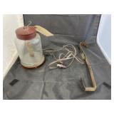 Wreath Hanger & Electric Light