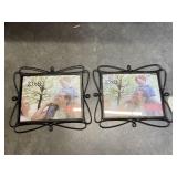 2 Metal Picture Frames 10x8 New