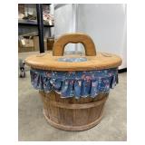 Basket w/ asstd. Canning jars