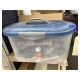 Asstd. Craft supplies in plastic carrying case