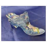 Fenton Hand Painted Signed Shoe
