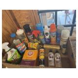 Box of assorted. Cleaners