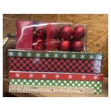 3 pcs. Christmas ornaments & boxes