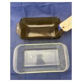 2 pc. Pyrex bread dish & Anchor Bread Dish