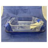 2 pcs. Square Pyrex dish &  Anchor Dish