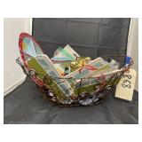 Metal Wire Basket w/Christmas dï¿½cor