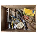 Box of assorted kitchen utensils