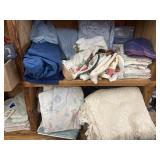 Box of asstd. Bed linens