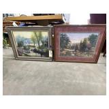 2 pc. Framed wall art