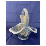 Fenton Hand Painted Signed Basket