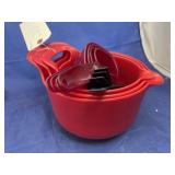 Plastic Mixing Bowls w/ measuring cups