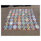 Vintage Machine Stitched Quilt