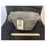 Galvanized Tin Basket Dï¿½cor