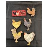 Asstd. Chicken Refrigerator Magnets