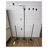 3 pc. Metal Yard Planters