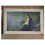 Framed pic of Jesus 23x14