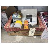 Decorative glass jars, window treatment