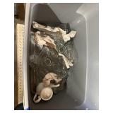 Asstd. Glass beer tumblers, vase, teapot