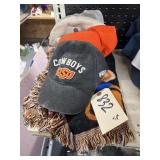 5 pcs. OSU Hats & Throw