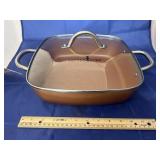 Copper Chef Square Skillet w/lid