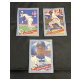 3 Hostess Baseball Cards Strawberry, Bonilla
