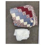 Hand stitched quilt & mattress pad