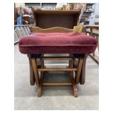 Wooden rocking footrest