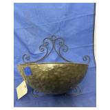 Decorative metal planter