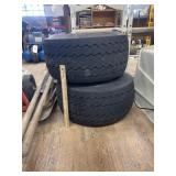 2 Deestone Tires & Rims 18x8.50-8