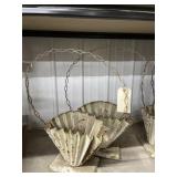 2 Decorative metal planters