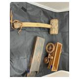 Wooden Mallet & Wooden Wagon