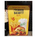 Single Sided Metal Sign The Travis Scott Meal