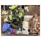 Waste Basket, Glass Vase, Strainer, Metal Dï¿½cor