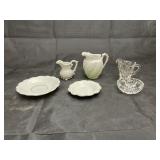 6 pc. Mini pitchers & salt