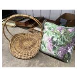 Basket & Throw Pillow