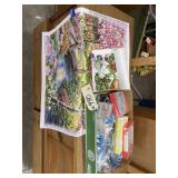 Box of asstd. Craft beads, coated paper clips