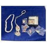 Breast cancer pins, necklaces, & earrings