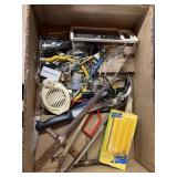 Box of assorted kitchen utensils
