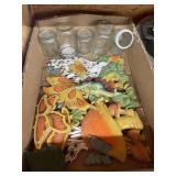 Assorted Glass Jars& Butterfly Dï¿½cor & more