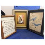 3 pcs. Framed wall art