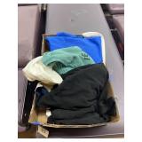 Box of asstd. T-shirts, jackets, & more
