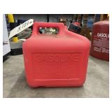 2 gal. plastic gas jug w/contents