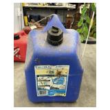 5 gallon plastic Kerosene jug w/ contents